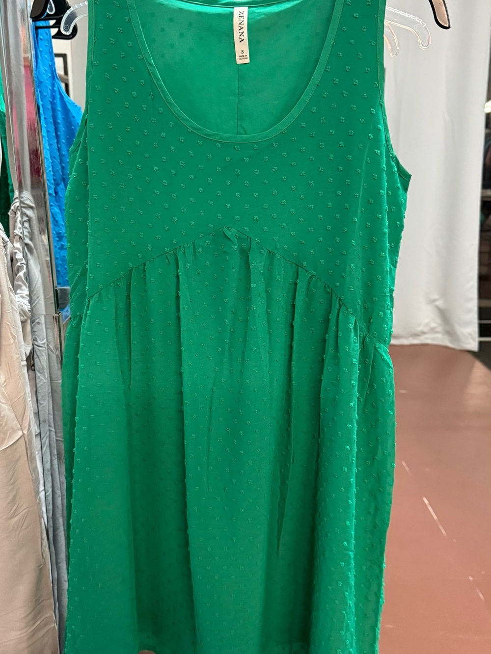 Zenana Swiss Dot Babydoll Dress